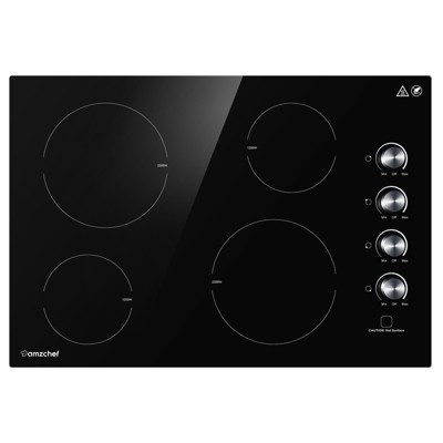 30 Inch cooktop,9 Heating Level Burner,Double power control ,Hot Surface Indicator,Touch Control,Scratch-resistant vitro ceramic glass
