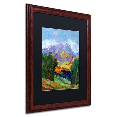Trademark Fine Art -Manor Shadian 'Autumn Amber California North' Matted Framed Art