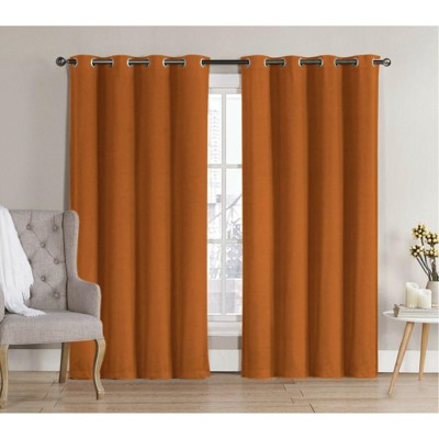 GoodGram 2 Pack Hotel Thermal Grommet 100% Blackout Window Curtain Panels