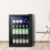Kismile Mini Fridge 20 Bott le Single Zone Freestanding Beverage Refrigerator & Can Cooler - 2 of 4