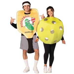 Imposta Costumes Adult Pickleball Couple Costume Bodysuit One Size Green - 1 of 3