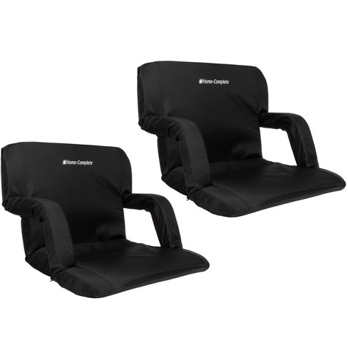 Stadium Seat Cushion ? Set of 2 Wide Reclining Stadium Chairs for Bleachers with Back Supp - image 1 of 4