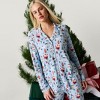 Womens Christmasville Women's Luxe Pajama Pant Set - Posh Peanut - 2 of 4