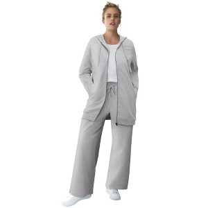 ellos Wide Leg French Terry Sweatpant - 1 of 4