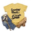 Simply Sage Market Women's Country Music Is Good For The Soul Short Sleeve Garment Dyed Tee - 3 of 3