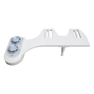 SB-410 Non-Electric Bidet Attachment with Single Nozzle and Hot/Cold Water White - SmartBidet: ABS Material, 1-Year Warranty - 1 of 4