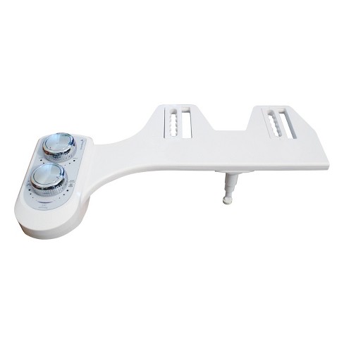 Greenco Slim Bidet Attachment Hot and Cold Water Spray Non-Electric Mechanical Bidet Toilet Seat Attachment Stainless Steel Flex Hose. Greenco Slim Bidet Attachment Hot and Cold Water Spray Non-Electric Mechanical Bidet Toilet Seat Attachment Stainless Steel Flex Hose.
