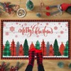 Christmas Tree Welcome Mat Holiday Doormat for Porch & Hallway - 2 of 4
