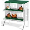 Galvanized Steel Nesting Box, 6-10 Hole Roll-Away Design w/ Ventilation - 3 of 4