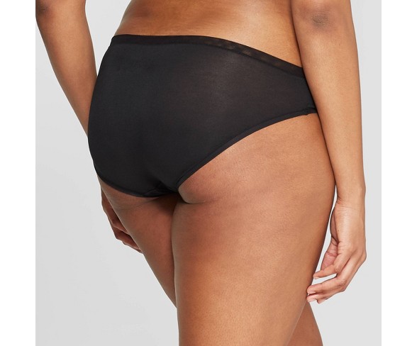 Women's Modal Bikini with Mesh Waistband - Auden&#153; Black XS