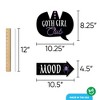 Big Dot of Happiness Goth Girl Funny Photo Props, Halloween or Birthday Party Decoration, Skulls, Ravens, Roses, Bats Photo Booth Props Kit – 10 Piece - 4 of 4