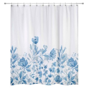 Izod Mystic Floral Blue Shower Curtain - 1 of 3