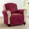 Collections Etc Ultra Reversible Furniture Cover Protector Chair Burgundy/Taupe - 2 of 3