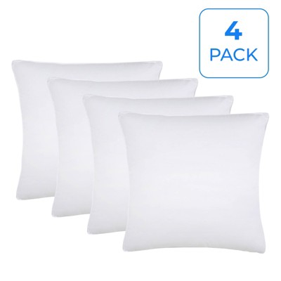 Microfiber Medium Density Solid Pillows, Set of 2 by Blue Nile Mills