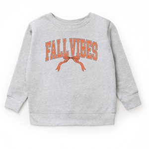 Varsity Fall Vibes Coquette - Toddler Graphic Sweatshirt and Youth Graphic Sweatshirt - 1 of 2