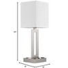 Cal Lighting Sarnia metal desk lamp with 1 outlet and 2 USB charging ports - 4 of 4