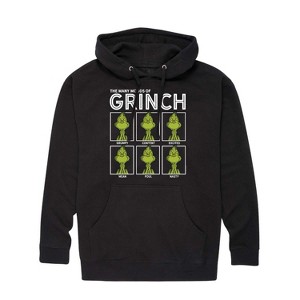 Men's - Dr. Seuss - The Grinch Graphic Fleece Pullover Hoodie - 1 of 4