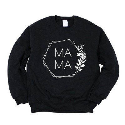 Simply Sage Market Women's Graphic Sweatshirt Mama Floral Hexagon