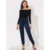 INSPIRE CHIC Women's Satin Drawstring Elastic High Waist Shiny Silky Cargo Pants - 2 of 4