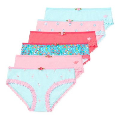 Lucky & Me Ava Girls Bikini Underwear Multi-Color Multiple Sizes (6-Pack)