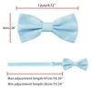 Allegra K Men's Pre-tied Solid Adjustable Classic Tuxedo Wedding Bow Ties - 4 of 4