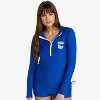 Calypsa Women's Plus Size Half-Zip Long Sleeve Rash Guard UPF 50+ Nora Swim Top - 3 of 4