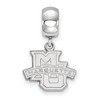 Black Bow Jewelry Sterling Silver Marquette Golden Eagles NCAA Bead Charm - 2 of 4