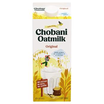 Chobani Plain Plant-Based Oatmilk - 52 fl oz