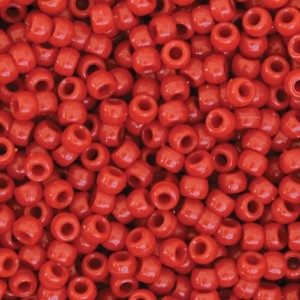 Creativity Street® Pony Beads, Red, 6 mm x 9 mm, 1000 Pieces - 1 of 1