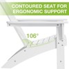 GARPROVM 2 Adirondack Chairs with Side Table HDPE Weather-Resistant Outdoor Patio Furniture - 3 of 4