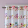 Kumasinova 63"/84" Owl Print Blackout Curtains Panel,Light Blocking Window Curtains with Grommets,Thermal Insulated Kitchen Curtains for Living Room - 3 of 4