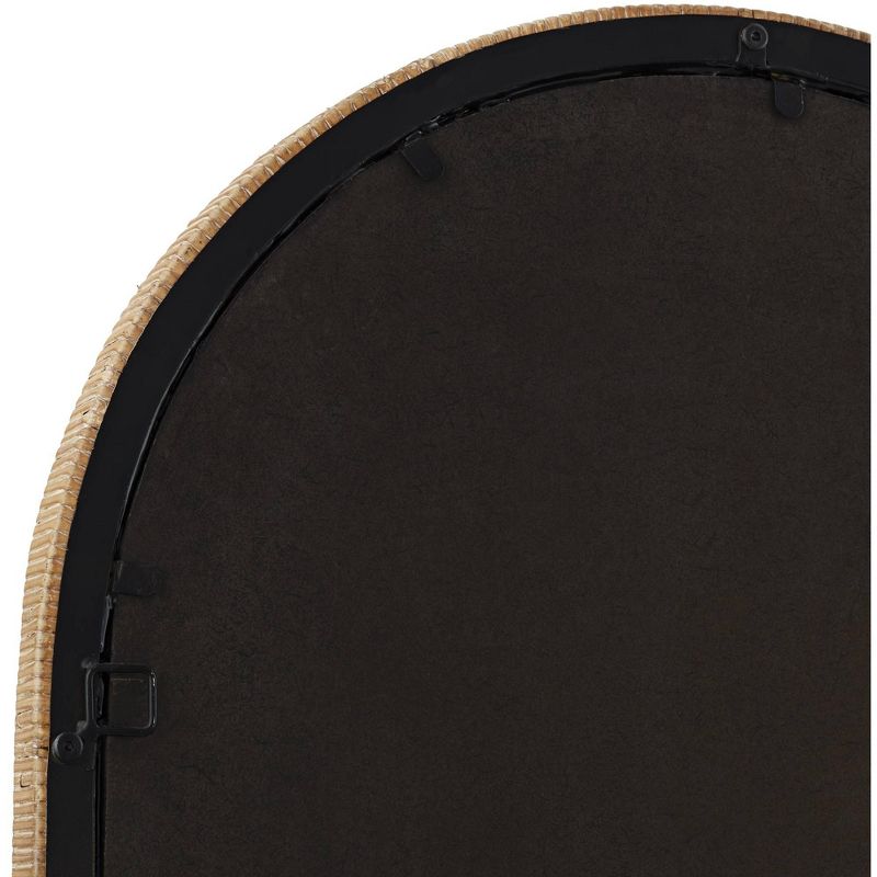 Uttermost St. Croix Natural Rattan 24 1/4" x 39" Arch Top Wall Mirror, 4 of 8