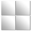 Evideco French Home Goods Set of 4 Large Decorative Self-Adhesive Mirrors, Available in 3 Shapes – Perfect for Modern Wall Decor in Any Room - 3 of 4