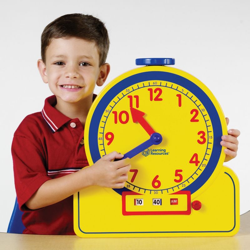 Learning Resources Primary Time Teacher 12-Hour Learning Clock, Teaching clocks for Kids, Ages 4+, 5 of 7