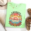 Simply Sage Market Women's Embrace The Good Sunset Short Sleeve Garment Dyed Tee - 3 of 4
