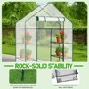 Karl Home | 56 in. W x 29 in. D x 77 in. H PE-Covered Portable Greenhouse - 3 of 4