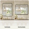 Bathroom Mirror Vanity Mirror for Wall,Aluminum Alloy Framed Wall Mirror Farmhouse,30"�22" - 3 of 4