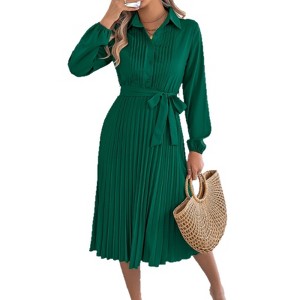 green emerald velvet dress Blue Printed Midi Dress for Women | Lightweight Flowy Fit main image 0
