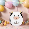 TITQWOP 14in Cow Plush Pillow Cute Stuffed Animal Cow Gifts for Girls Birthday Gift Holiday Party Decoration - 2 of 4