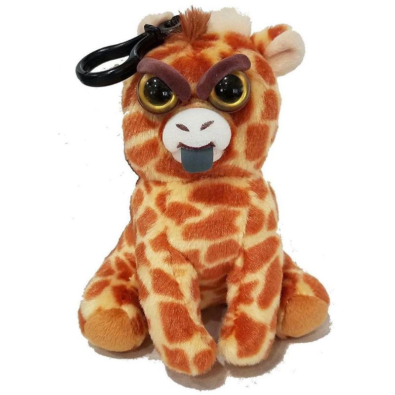 William Mark Corp Feisty Pets Scrappy Savannah Giraffe Tongue Out Plush Key Chain, 2 of 3