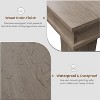 Farmhouse Dining Table for 6-8 People, 71in Wide Rectangular Wood Kitchen Table with Sturdy Frame & Rustic Wooden Finish for Dinner, Dining Room - 4 of 4