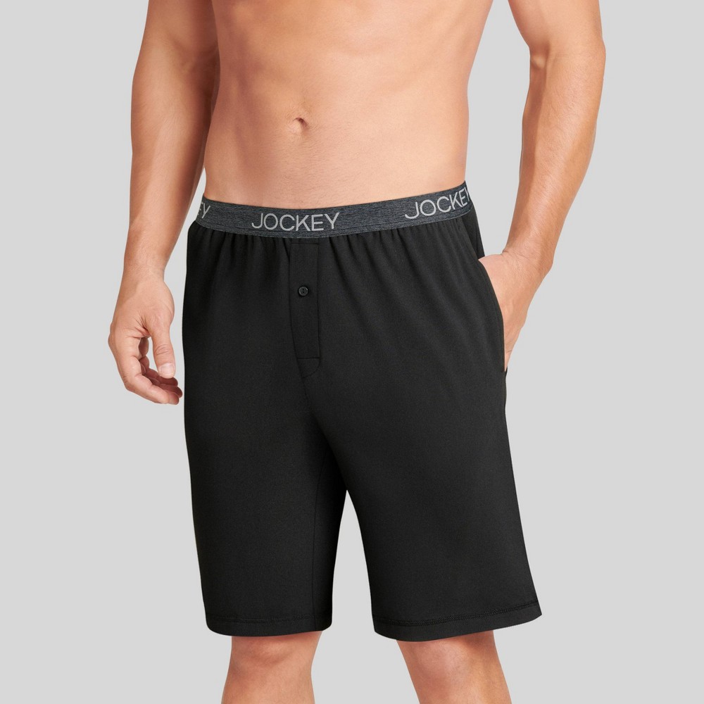 Photos - Other Textiles Jockey Generation™ Men's 9" Ultrasoft Pajama Shorts - Black M coffee
