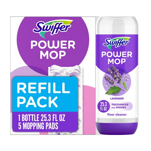 Swiffer Power Mop Multi-surface Pad Refills & Solution Bundle Pack - 5ct :  Target