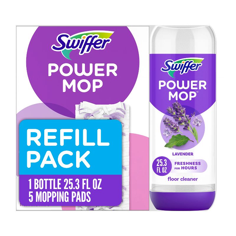 Swiffer Power Mop Multi-Surface Pad Refills &#38; Solution Bundle Pack - 5ct, 1 of 16