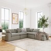 Cortney's Collection York Modular Ottoman, Urban Steel Taupe - 3 of 4