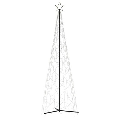 vidaXL Christmas Cone Tree Warm White 500 LEDs