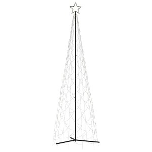 vidaXL Christmas Cone Tree Warm White 500 LEDs - 1 of 4