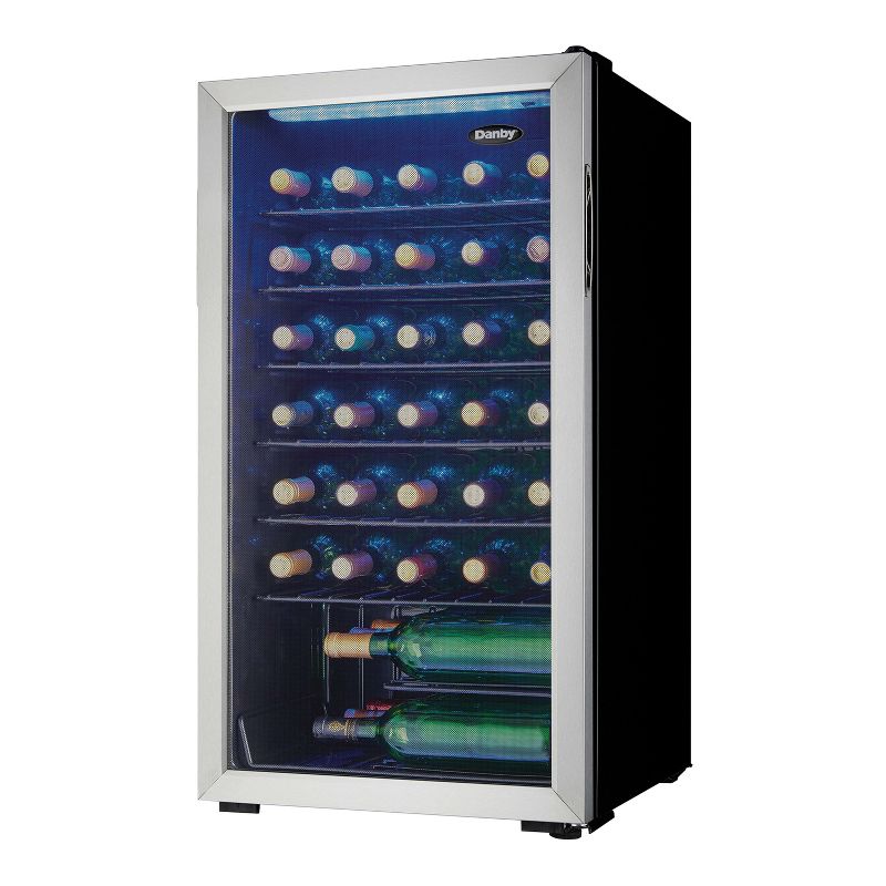 Danby DWC036A1BSSDB-6 36 Bottle Free-Standing Wine Cooler in Stainless Steel, 2 of 6
