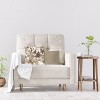 Kate Aurora Adelaide Floral Satin 18" X 18" Filled Accent Throw Pillow - 3 of 3