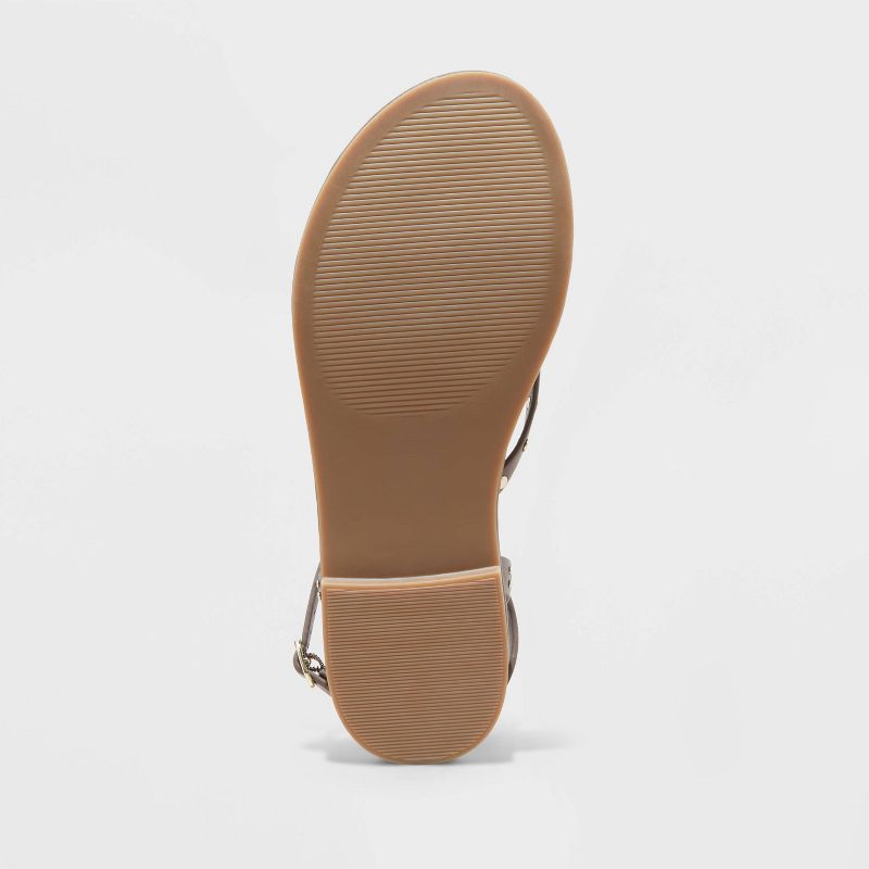 Women&#39;s Nikki Studded Thong Sandals - Universal Thread&#8482; Brown, 5 of 6